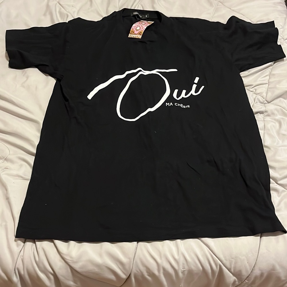 WOMENS Ma Cherie Slogan T-Shirt BLACK S